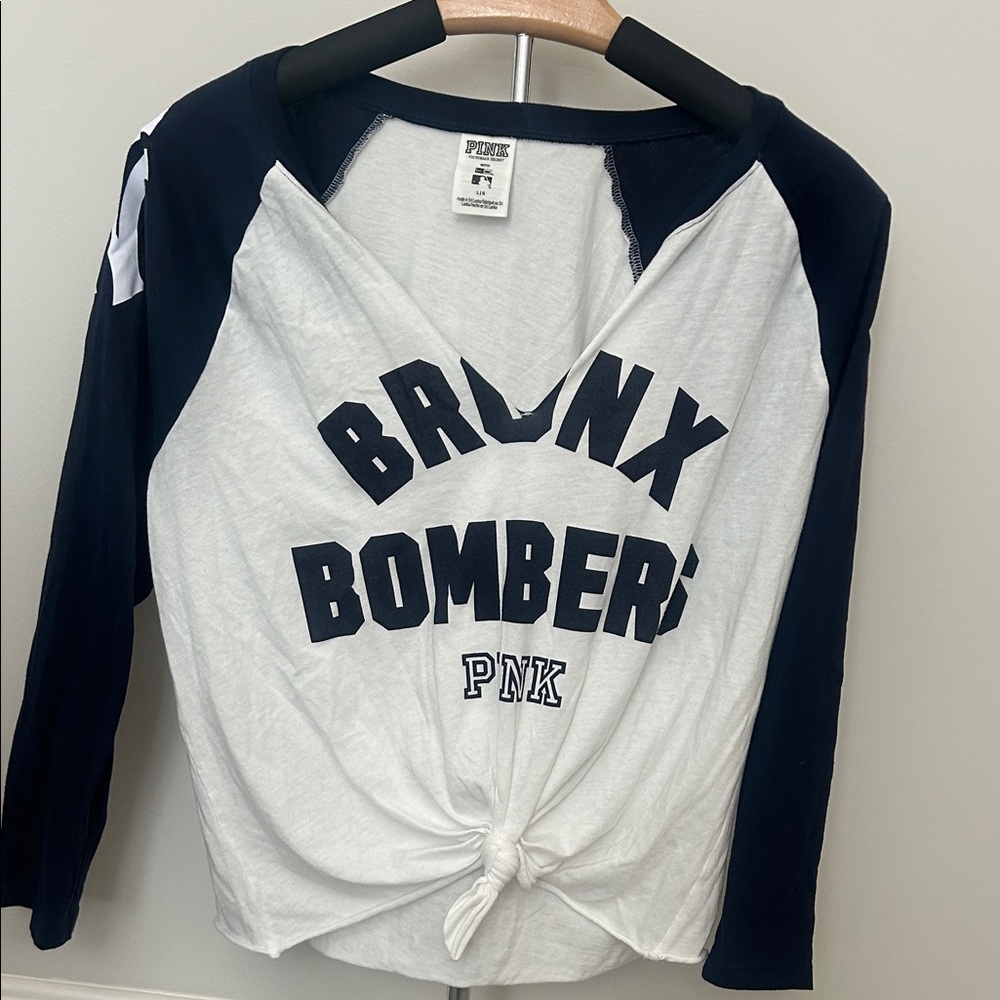 Yankees Pink Brand Long Sleeve Shirt